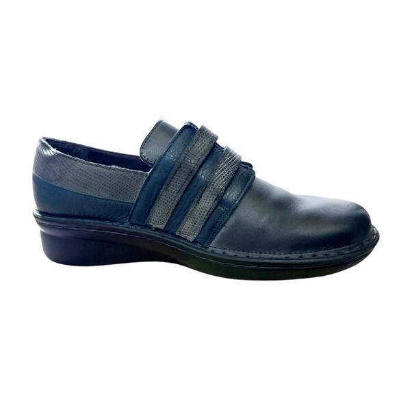NAOT Celesta Shoes Contrasting Leathers Gray Blue Comfort Israel EU 37 US 6-6.5 - Picture 2 of 10